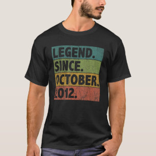 2012年10月10日生以来10年の伝説 Tシャツ