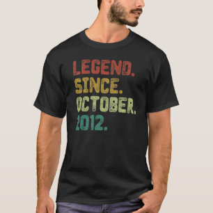 2012年10月10日生以来10年の伝説 Tシャツ