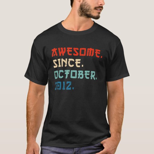 2012年10月10日素晴らし誕生から10歳 Tシャツ (正面)