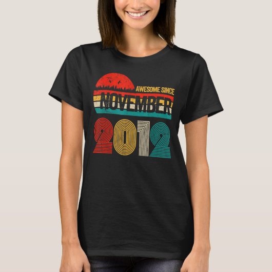 2012年11月素晴らし10th Birから10歳 Tシャツ (正面)