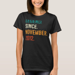 2012年11月10日以来10年の歴史と伝説 Tシャツ