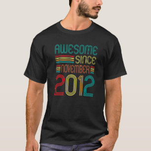 2012年11月10素晴らし日誕生日レトロ10 Tシャツ