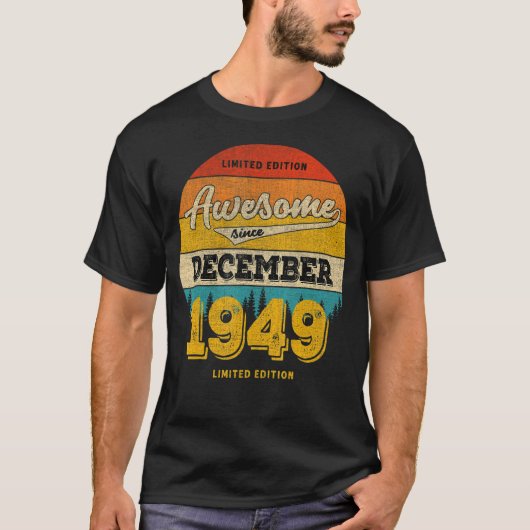 2012年12月以素晴らし降73位誕生日アイディア Tシャツ (正面)