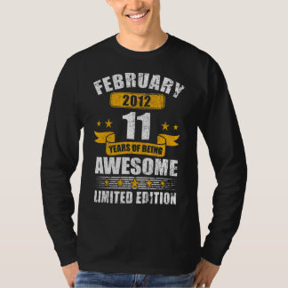 2012年2月11歳素晴らし誕生 Tシャツ