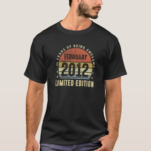 2012年2月11誕生日11歳 Tシャツ (正面)