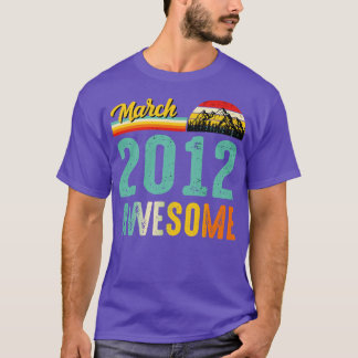 2012年3月誕生日ギフトシャツヴィンテージ2012年3月 Tシャツ