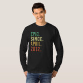 2012年4月以素晴らし降10誕生日ヴィンテージ Tシャツ (正面フル)