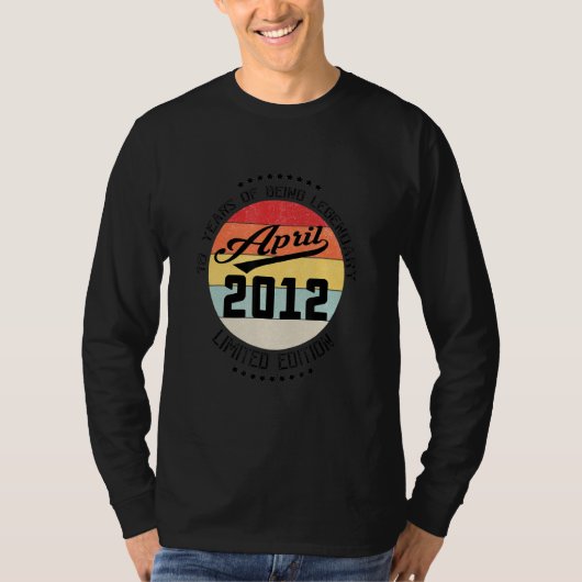 2012年4月10日誕生日10年レジェンダ Tシャツ (正面)