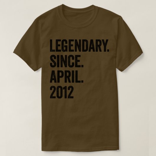 2012年4月11誕生日以来11年 Tシャツ (デザイン正面)