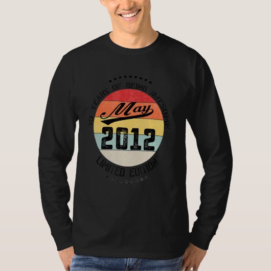 2012年5月10誕生日10年素晴らし Tシャツ (正面)