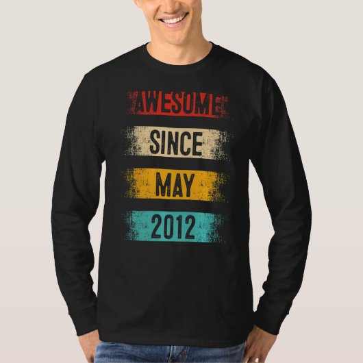 2012年5素晴らし月10誕生日以来10歳 Tシャツ (正面)