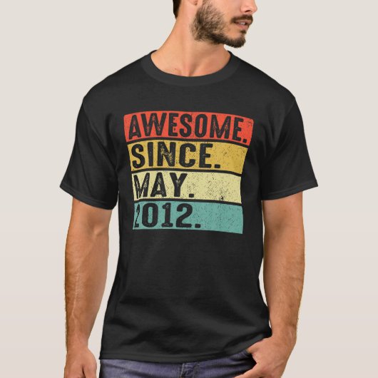 2012年5素晴らし月10誕生日以来10歳 Tシャツ (正面)