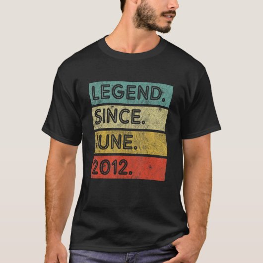 2012年6月から10周年を記念する10年物の伝説、10周年おめでとう。 Tシャツ (正面)