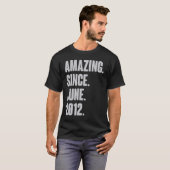 2012年6月以来の驚くべき9歳の誕生日 Tシャツ (正面フル)
