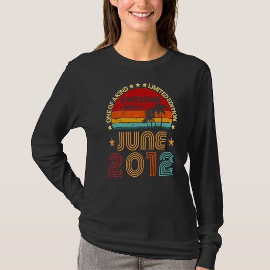 2012年6月以素晴らし降10誕生日ヴィンテージ Tシャツ (正面)