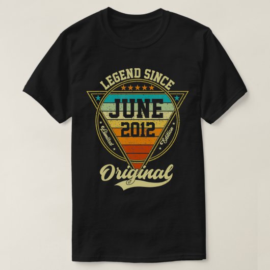 2012年6月10歳から10誕生日伝説 Tシャツ (デザイン正面)