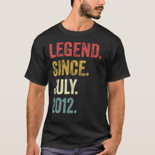 2012年7月以来10誕生日10歳の伝説 Tシャツ