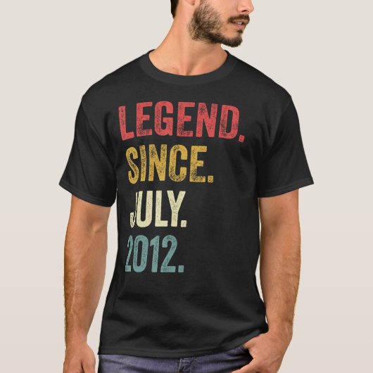 2012年7月以来10誕生日10歳の伝説 Tシャツ (正面)