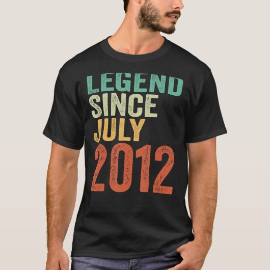 2012年7月以来11誕生日の伝説ガールズボーイズ Tシャツ (正面)