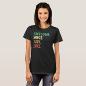 2012年7素晴らし月10日から10歳 Tシャツ (正面フル)