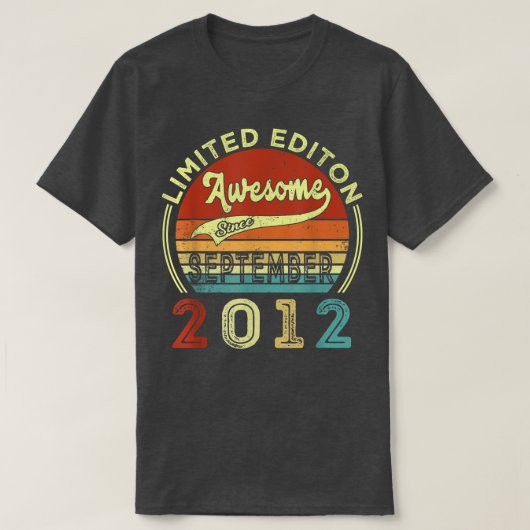 2012年9月以来10回目の素晴らし誕生日プレゼント10 Tシャツ (デザイン正面)