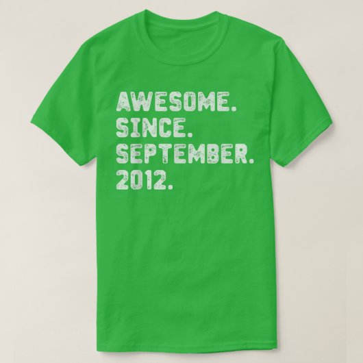 2012年9月以来10年素晴らしの贈り物 Tシャツ (デザイン正面)