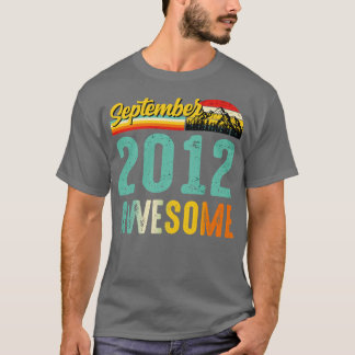 2012年9月誕生日ギフトシャツヴィンテージ9月 Tシャツ