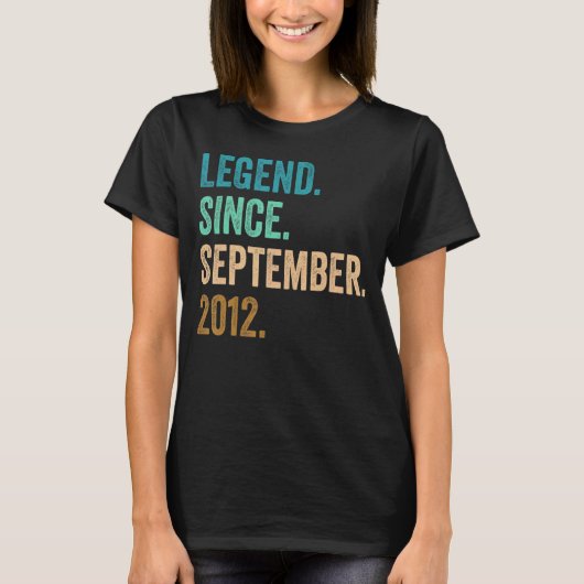 2012年9月10日バレ以来10年の伝説 Tシャツ (正面)