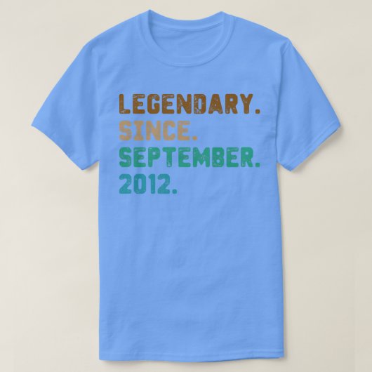 2012年9月10日以来10年の古いギフト伝説 Tシャツ (デザイン正面)