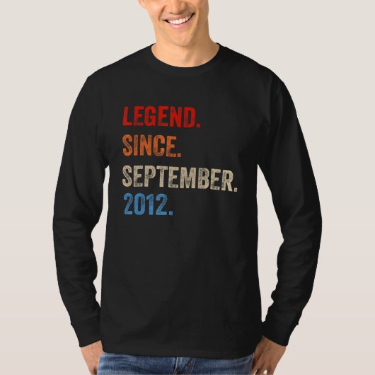 2012年9月10th Birから10歳の伝説 Tシャツ (正面)