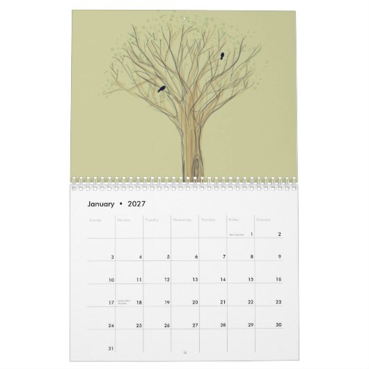 2012年 カレンダー (1月 2027)