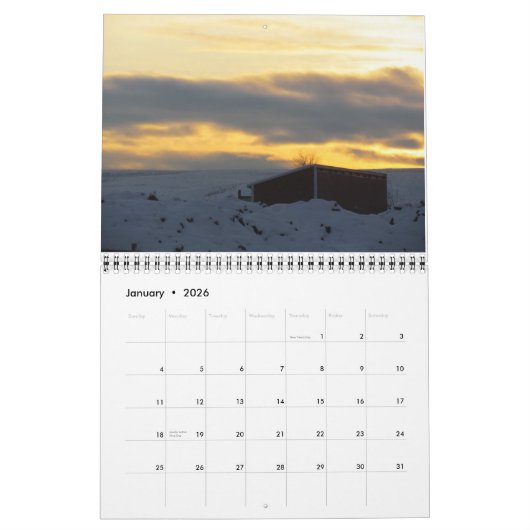 2012年: 山の年 カレンダー (1月 2026)