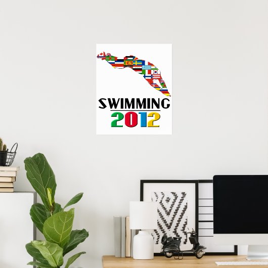 2012年：水泳 ポスター (ホームオフィス)