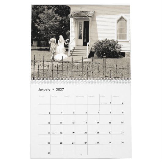 2012年-献身 カレンダー (1月 2027)