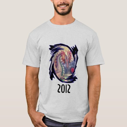 2012年 辰年 ドラゴン ファンタジーアート Tシャツ (正面)