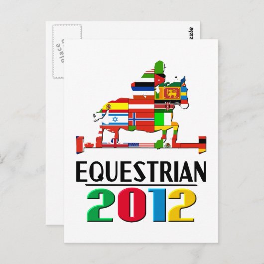 2012年：馬術 ポストカード (正面/裏面)
