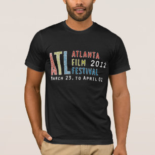 2012年AtlのフィルムのFest -黒いTシャツの Tシャツ