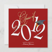 2012年FunkyClass （赤/金属銀） 招待状 (正面)