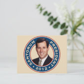 2012年Rick Santorum社長 ポストカード (スタンド正面)