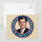 2012年Rick Santorum社長 ポストカード (正面/裏面)