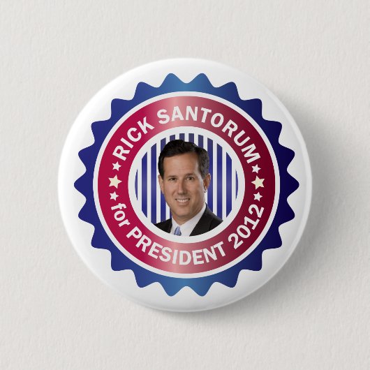 2012年Rick Santorum社長 缶バッジ (正面)