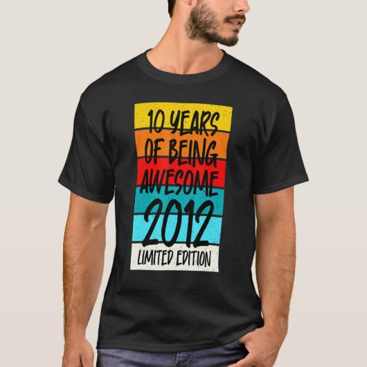 2012年Tシャツ10年素晴らし Tシャツ (正面)