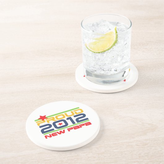 2012新誇りを持ったPapa Tシャツとギフト コースター (側面)