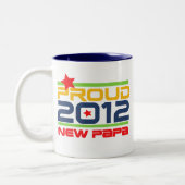 2012新誇りを持ったPapa Tシャツとギフト ツートーンマグカップ (左)