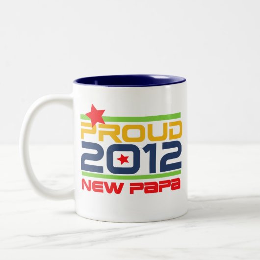 2012新誇りを持ったPapa Tシャツとギフト ツートーンマグカップ (左)