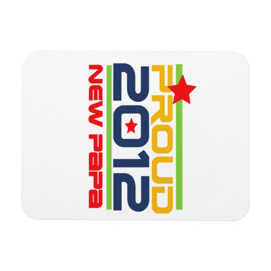 2012新誇りを持ったPapa Tシャツとギフト マグネット (横)