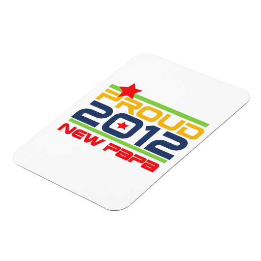 2012新誇りを持ったPapa Tシャツとギフト マグネット (左側)