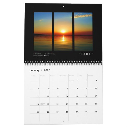 2012景色及び海景 カレンダー (1月 2026)