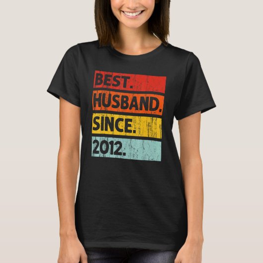 2012最高の年10年10年アンニ結婚夫 Tシャツ (正面)