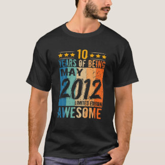 2012生まれ年5月10日誕生日10年の水 Tシャツ